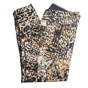 Calvin Klein Performance Leggings Animal Print Wick L‎ Comfort Gym Activewear